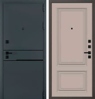 Входная металлическая дверь Сицилия Black QBS 1