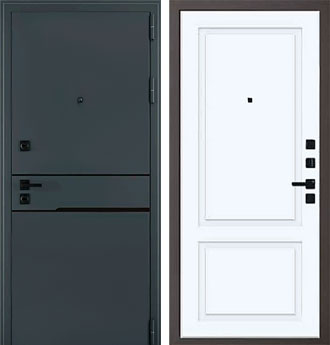 Входная металлическая дверь Сицилия Black QIT 1