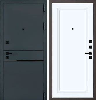 Входная металлическая дверь Сицилия Black QIT 5