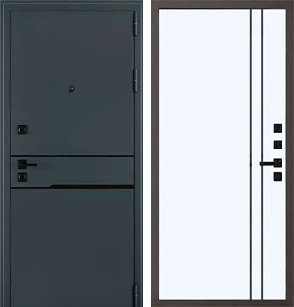 Входная металлическая дверь Сицилия Black QMA 10