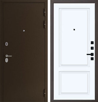 Входная металлическая дверь Сотка медь QIT 1