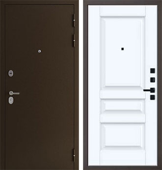 Входная металлическая дверь Сотка медь QL 3