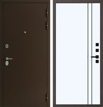 Входная металлическая дверь Сотка медь QMA 10