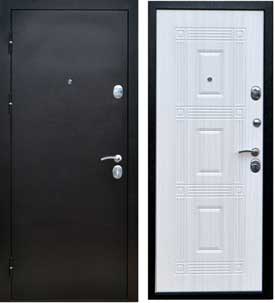 Входная металлическая дверь Леда беленый дуб