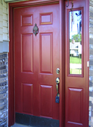 дверь с отделкой МДФ