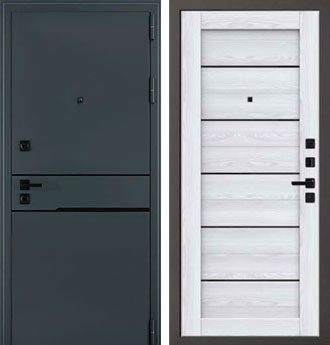 Входная металлическая дверь Сицилия Black Q 12