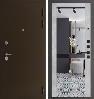 Входная металлическая дверь Спарта Алиса Бетон светлый