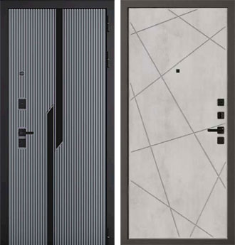 Входная металлическая дверь Вертикаль QML 1