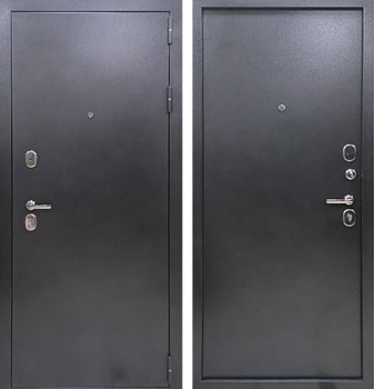 Входная металлическая дверь Сотка мет/мет Серебро