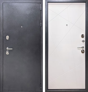 Входная металлическая дверь Витязь Вектор Белый Софт