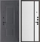 Металлическая входная дверь Берлин штамп 2 Пиано Велюр белый