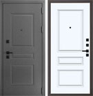 Металлическая входная дверь Берлин штамп 3 QE 3 Велюр белый