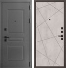 Металлическая входная дверь Берлин штамп 3 QML 1 Бетон светлый