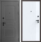 Металлическая входная дверь Берлин штамп 3 QMS 16 Велюр белый
