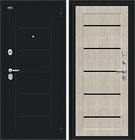 Металлическая входная дверь Борн Букле черное / Cappuccino Veralinga