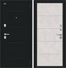 Металлическая входная дверь Граффити-1 Букле черное / Look Art