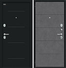 Металлическая входная дверь Граффити-1 Инсайд Букле черное / Slate Art