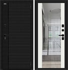 Металлическая входная дверь Лайнер-3 Black Carbon / Off-white