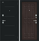 Металлическая входная дверь Мило Букле черное / Wenge Veralinga