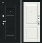 Металлическая входная дверь Некст Kale Букле черное / Off-white