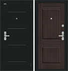 Металлическая входная дверь Нео Букле черное / Wenge Veralinga