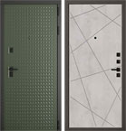 Металлическая входная дверь Пиксель QML 1 Бетон светлый