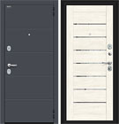 Металлическая входная дверь Прайд Kale Graphite Pro / Nordic Oak