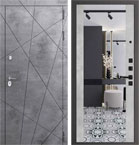 Металлическая входная дверь Президент Алиса Бетон светлый