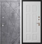 Металлическая входная дверь Президент Квадро Белый матовый
