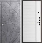 Металлическая входная дверь Президент Пиано Велюр белый