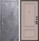 Металлическая входная дверь Президент QBS 1 Велюр темный