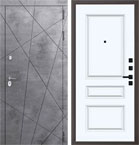 Металлическая входная дверь Президент QE 3 Велюр белый