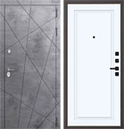 Металлическая входная дверь Президент QIT 5 Велюр белый