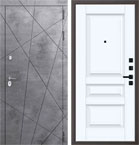 Металлическая входная дверь Президент QL 3 Велюр белый