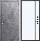 Металлическая входная дверь Президент QMA 10 Велюр белый