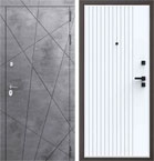 Металлическая входная дверь Президент QMS 16 Велюр белый