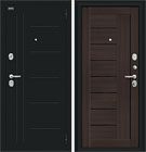 Металлическая входная дверь Проф Букле черное / Wenge Veralinga