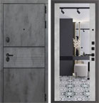 Металлическая входная дверь Сенатор Алиса Бетон светлый