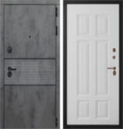 Металлическая входная дверь Сенатор Квадро Белый матовый