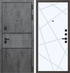 Металлическая входная дверь Сенатор QML 1 Велюр белый