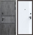 Металлическая входная дверь Сенатор QMS 16 Велюр белый