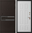 Металлическая входная дверь Сицилия Квадро Белый матовый