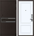 Металлическая входная дверь Сицилия QIT 1 Велюр белый