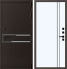 Металлическая входная дверь Сицилия QMA 10 Велюр белый