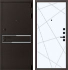 Металлическая входная дверь Сицилия QML 1 Велюр белый