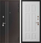 Металлическая входная дверь Сити Квадро Белый матовый