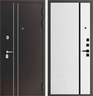 Металлическая входная дверь Сити Пиано Велюр белый