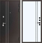 Металлическая входная дверь Сити QMA 10 Велюр белый