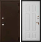 Металлическая входная дверь Спарта Квадро Белый матовый