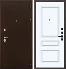 Металлическая входная дверь Спарта QE 3 Велюр Белый